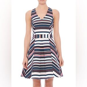 Adelyn Rae Multicolored Striped Dress 0528